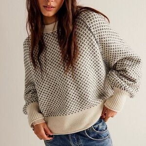 We The Free As If Pullover Sweater in Beige